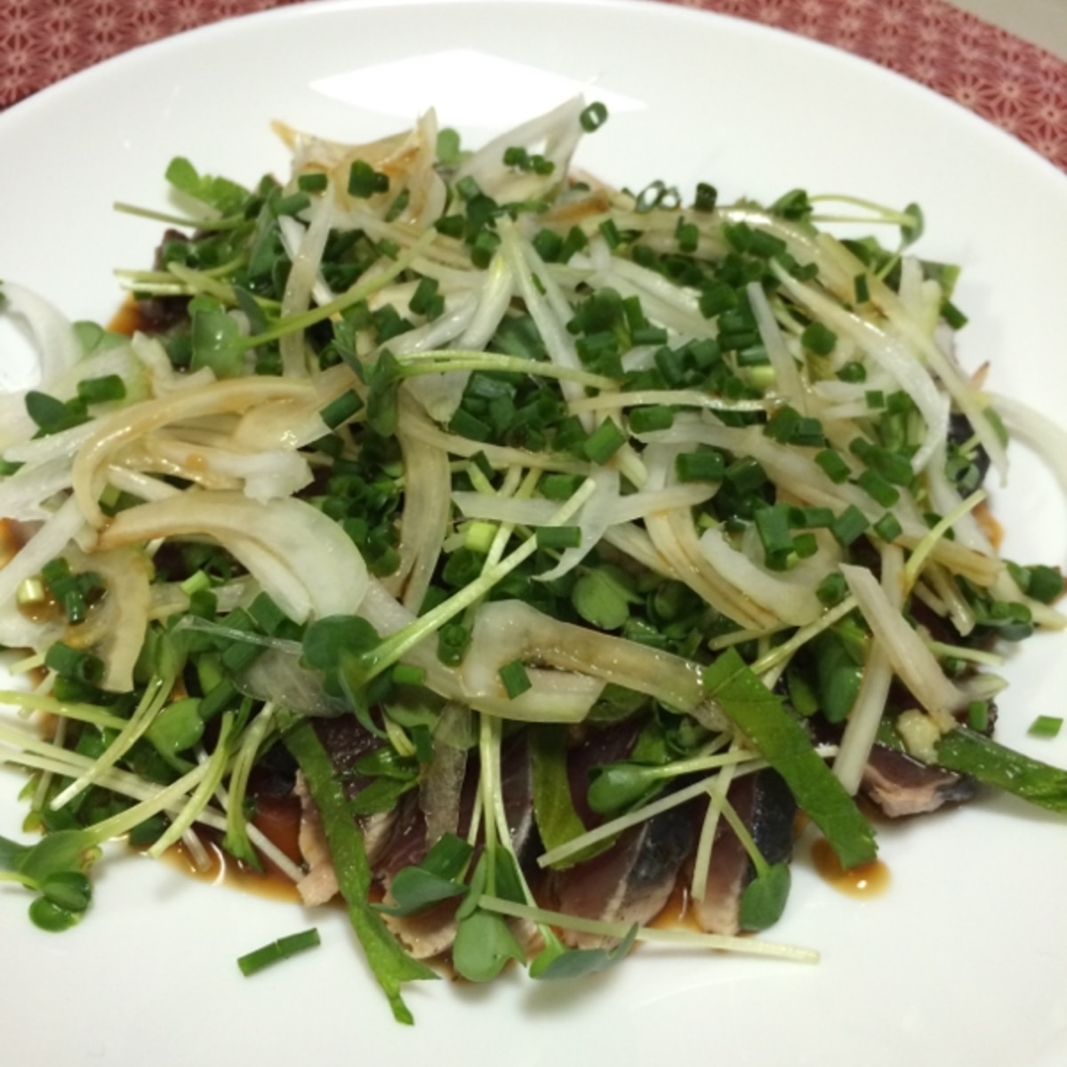 かつおのたたき 薬味たっぷりだよ レシピ 作り方 By 喫茶akii11 楽天レシピ かつおのたたき 薬味たっぷりだよ レシピ 作り方 By 喫茶akii11 楽天レシピ